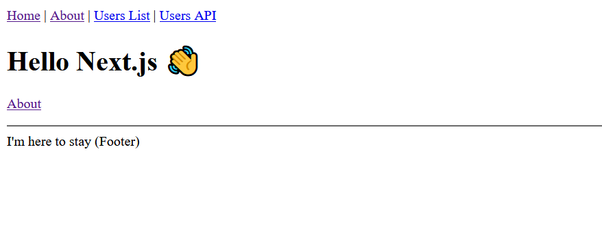 What the app generated from npm looks like